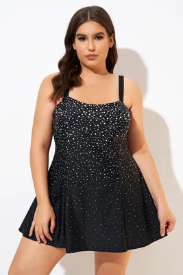 Black White Dot Square...