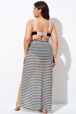 Stripe Nautical Chiffon Tie...