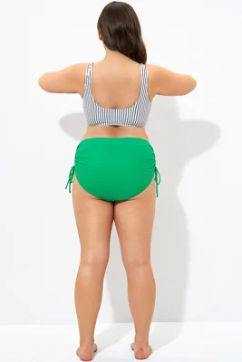 Green Tie Side High waist...