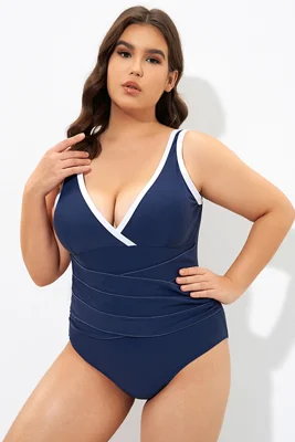 Blue Twist Front Plunge...