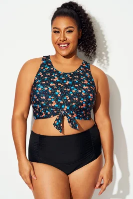 Plus Size Blue & Orange...