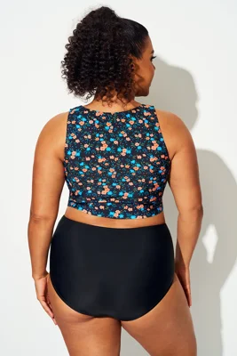 Plus Size Blue & Orange...