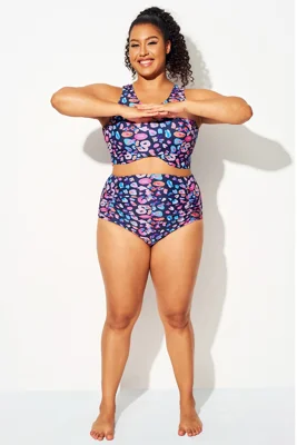 Plus Size Candy Color High...