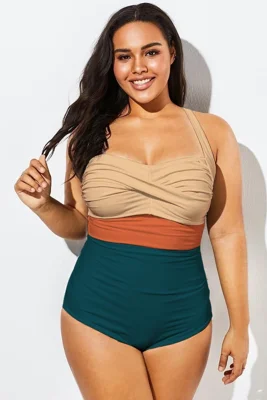 Vibrant Color Block Twist...