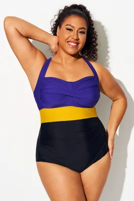 Dark Blue & Sunset Yellow...