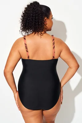 Geometric Colorblock V-Neck...