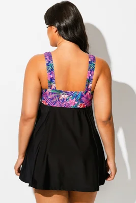 Tie Front V-Neck Tummy...