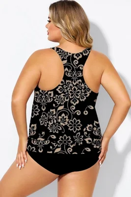 Golden Floral Print...