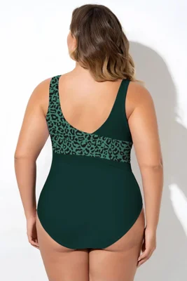 Leopard Green Sexy Cut Out...
