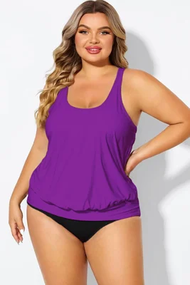 Purple Scoopneck Control...